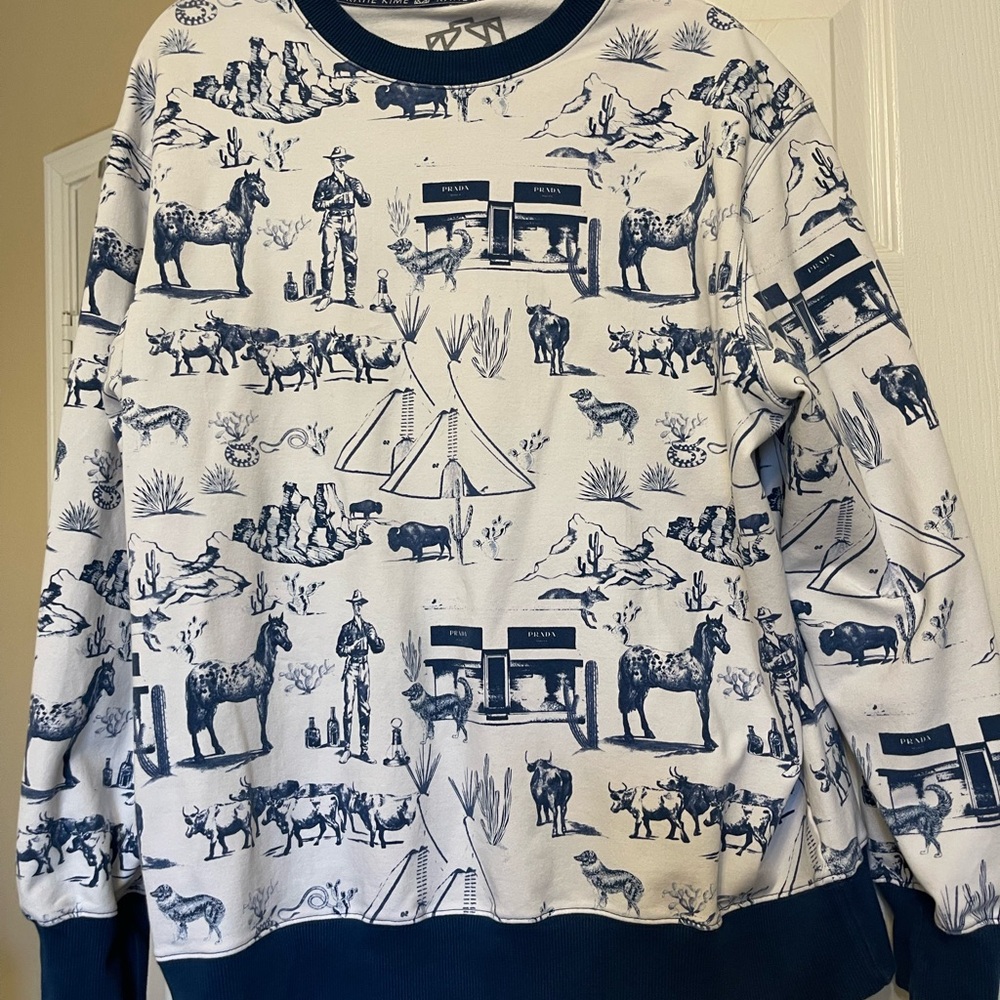 Katie Kime-Marfa Sweatshirt- XXL (not Prada, but part of this print)